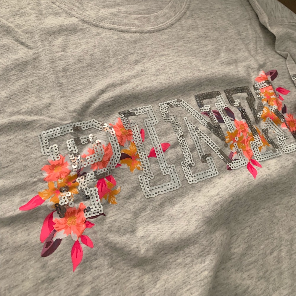 pink vs long sleeve tee
